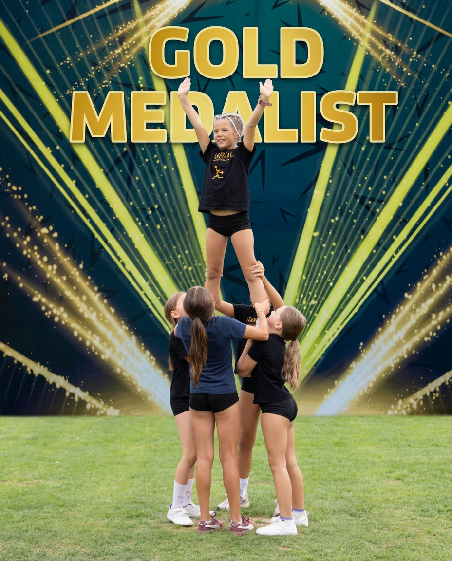 GOLD MEDALIST – cheerleadingová zostava dievčat Imperial Cheer Slovakia